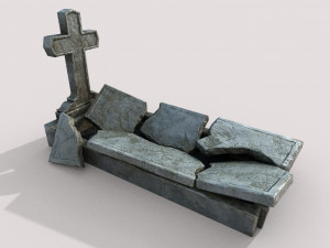 grave 3D-Modell