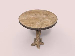 mesa de madera Modelo 3D