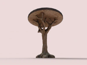 mesa de madera Modelo 3D