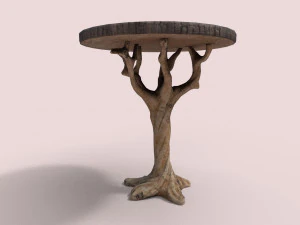mesa de madera Modelo 3D