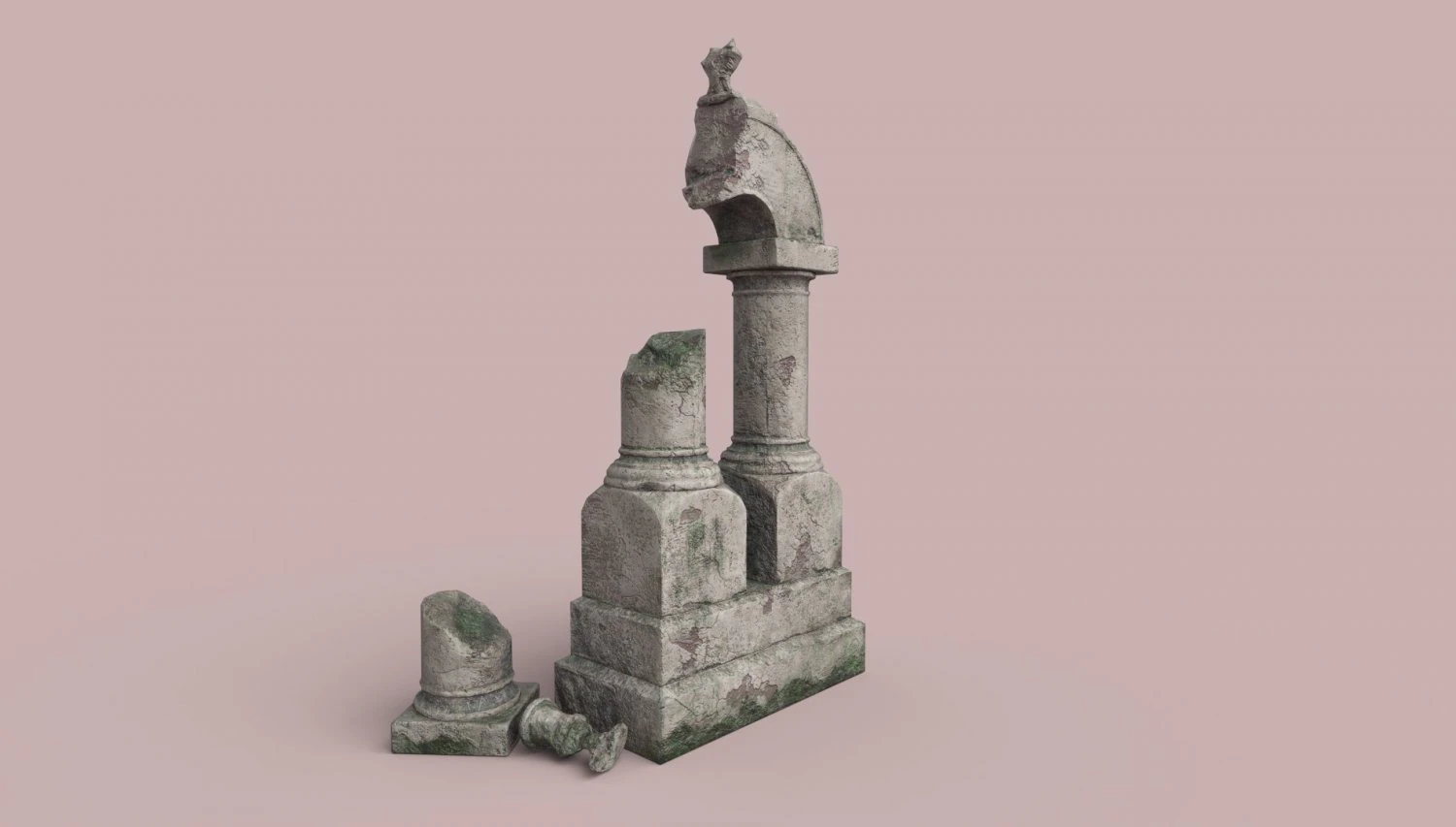 zniszczony łuk Model 3D .c4d .max .obj .3ds .fbx .stl .blend 