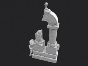 zniszczony łuk Model 3D