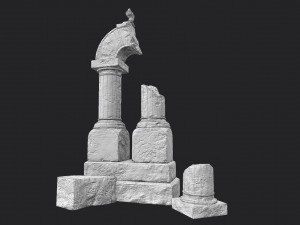 ruined arch 3Dモデル