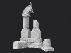 zniszczony łuk Model 3D