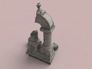 zniszczony łuk Model 3D