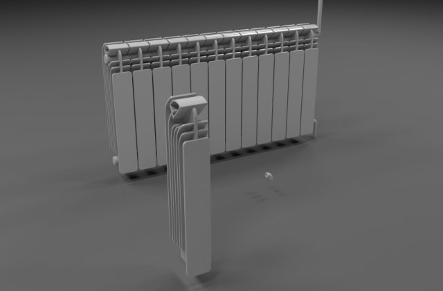 radiator Model 3D .c4d .max .obj .3ds .fbx .stl .blend 
