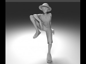 one piece monkey d luffy 3D 모델