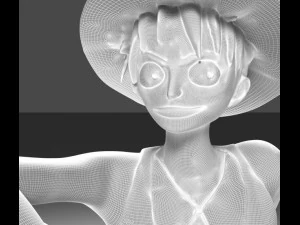 one piece monkey d luffy 3D Model