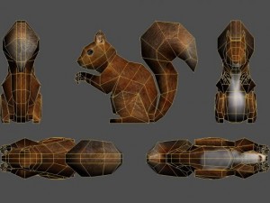 squirrel lowpoly 3D Model