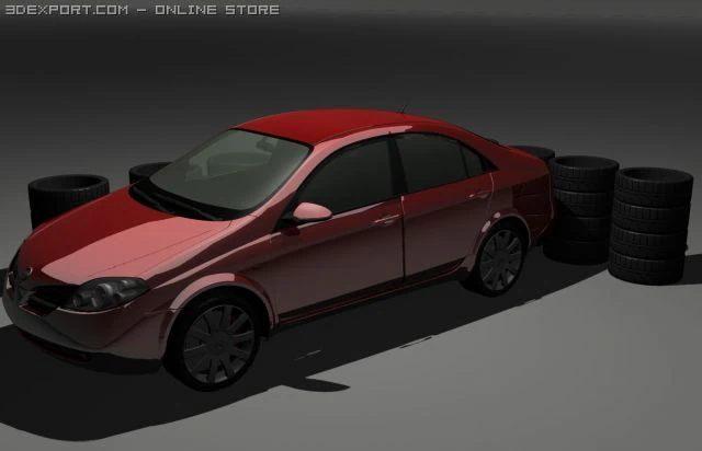 nissan primera new 3D Model .c4d .max .obj .3ds .fbx .stl .blend 