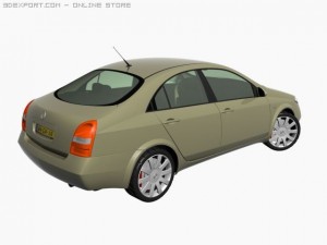 nissan primera new 3D 模型