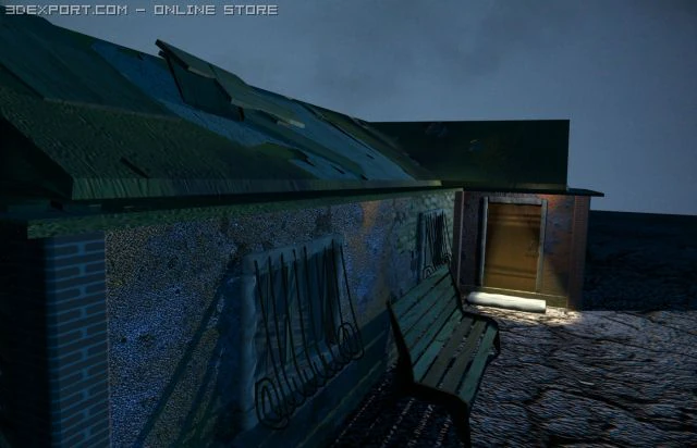 old house 3D Model .c4d .max .obj .3ds .fbx .stl .blend 
