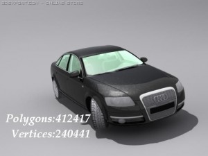 audi a6   medium poly 3D Model