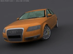 audi a6   medium poly 3D Model