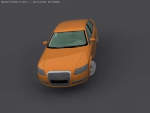 audi a6   medium poly 3D Model