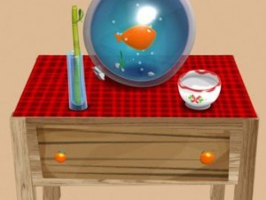 cartoon aquarium 3Dモデル