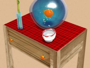 cartoon aquarium 3D Модель