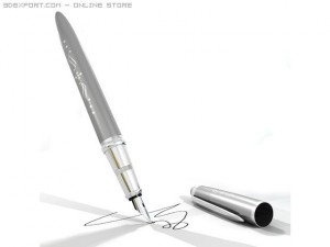 stylographic pen Modèle 3D