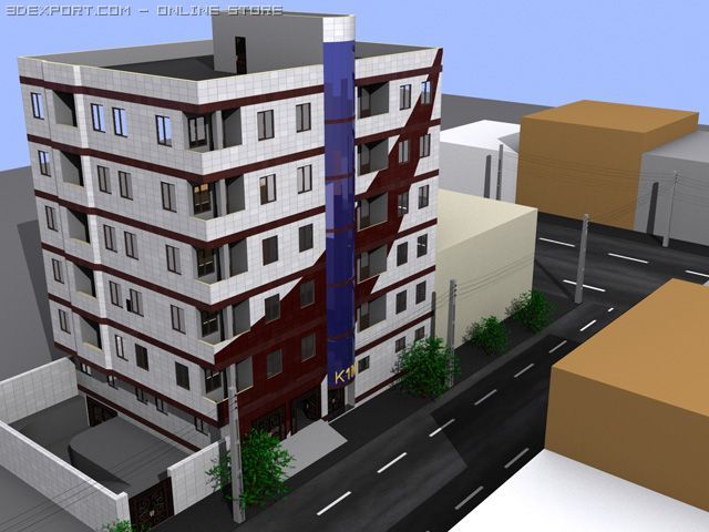 apartment 3D Model .c4d .max .obj .3ds .fbx .stl .blend 