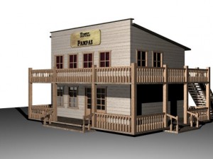 western hotel 3D मॉडल