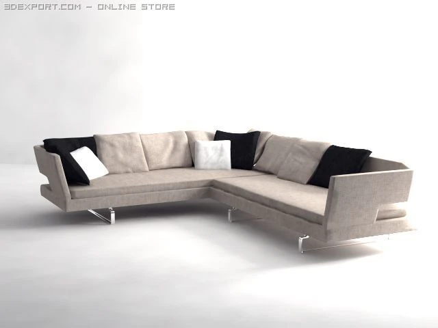arne sofa 3D Model .c4d .max .obj .3ds .fbx .stl .blend 