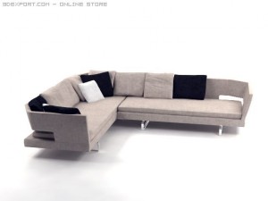 arne sofa Modelo 3D