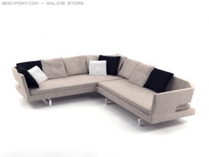 arne sofa Modelo 3D