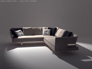 arne sofa Modelo 3D
