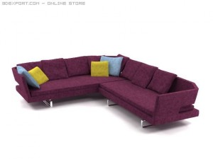 arne sofa Modelo 3D