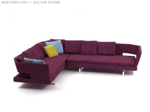 arne sofa Modelo 3D