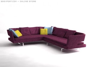 arne sofa Modelo 3D