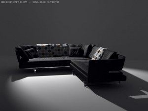 arne sofa Modelo 3D
