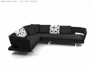 arne sofa Modelo 3D