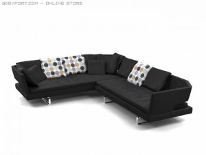 arne sofa Modelo 3D