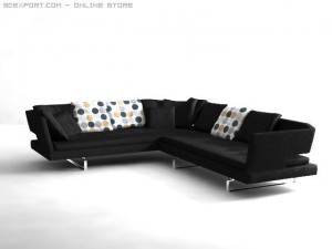 arne sofa Modelo 3D