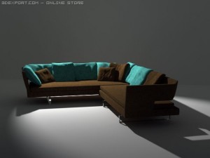 arne sofa Modelo 3D