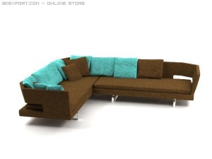 arne sofa Modelo 3D