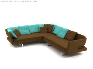 arne sofa Modelo 3D