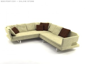 arne sofa Modelo 3D
