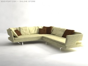 arne sofa Modelo 3D