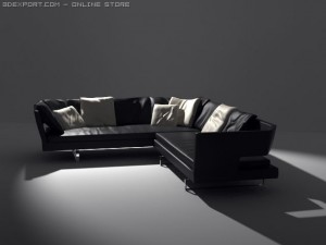 arne sofa Modelo 3D