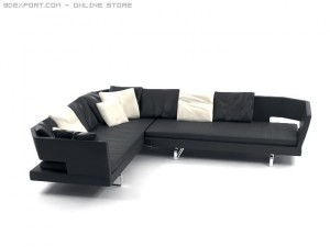 arne sofa Modelo 3D