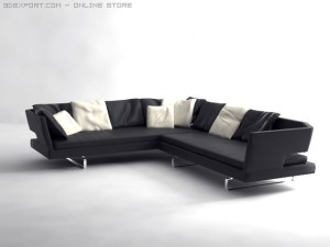arne sofa Modelo 3D