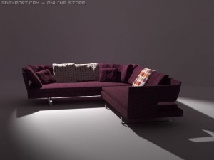arne sofa Modelo 3D