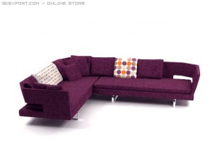 arne sofa Modelo 3D