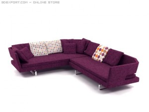 arne sofa Modelo 3D