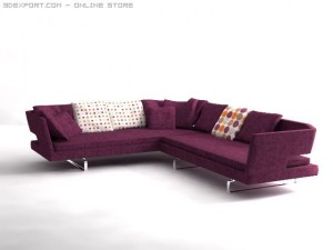 arne sofa Modelo 3D