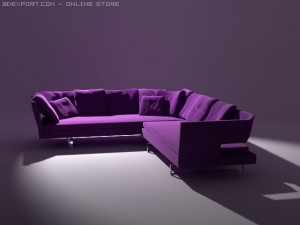arne sofa Modelo 3D
