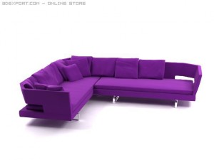 arne sofa Modelo 3D