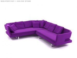 arne sofa Modelo 3D